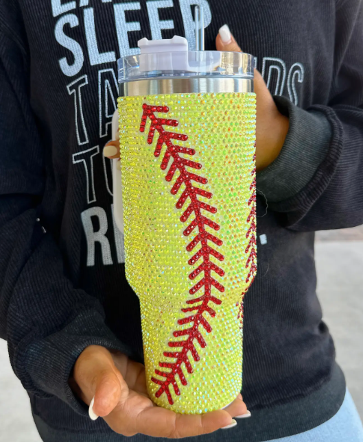 PREORDER - 40 oz Sports Bling Tumblers