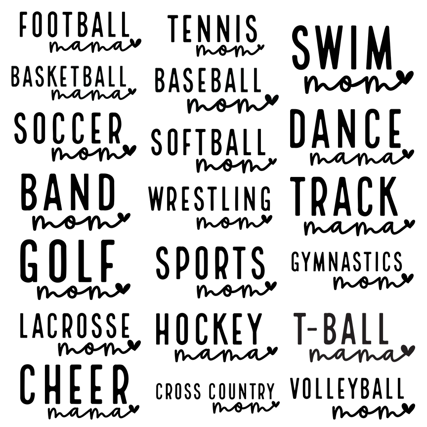 Sports Mom/Mama Hoodie - MULTIPLE SPORTS