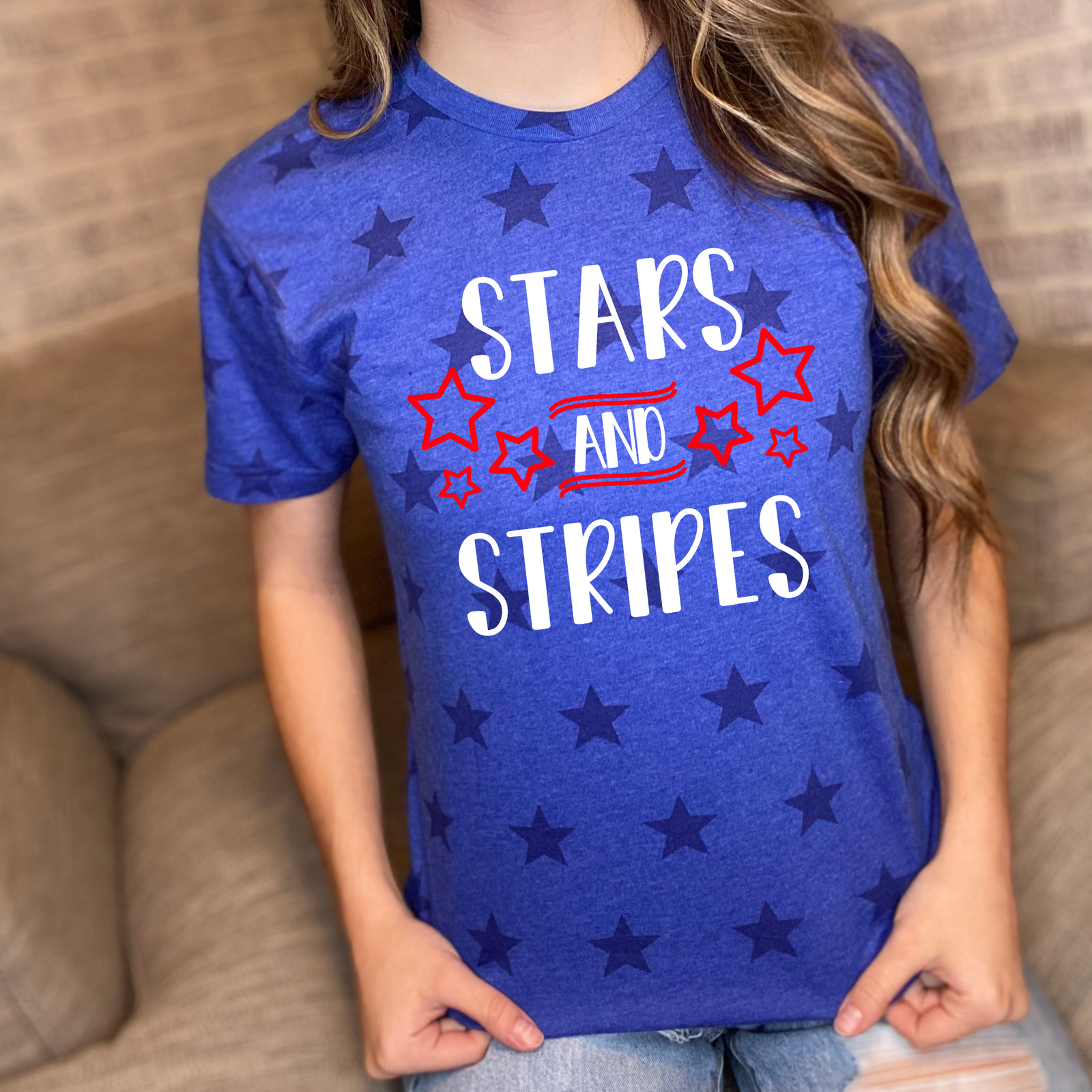 Stars and Stripes Blue Star Tee