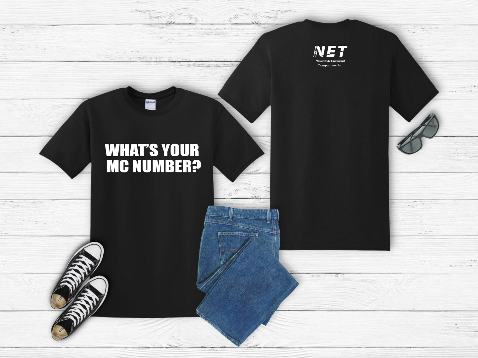 What's Your MC Number NET Transportation Tee