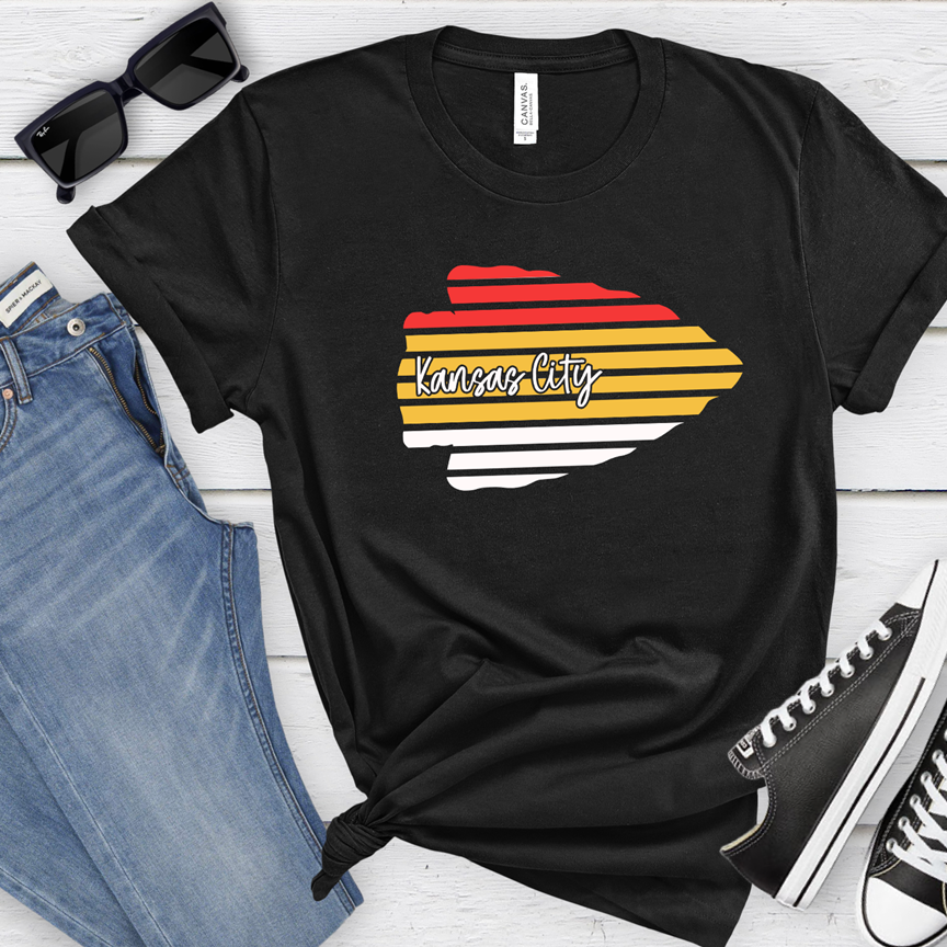 Striped Arrowhead Tee OR Sweatshirt
