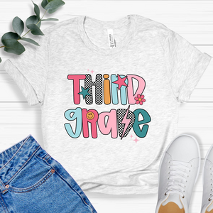 Grade Level Retro Groovy Tee - Adult and Youth