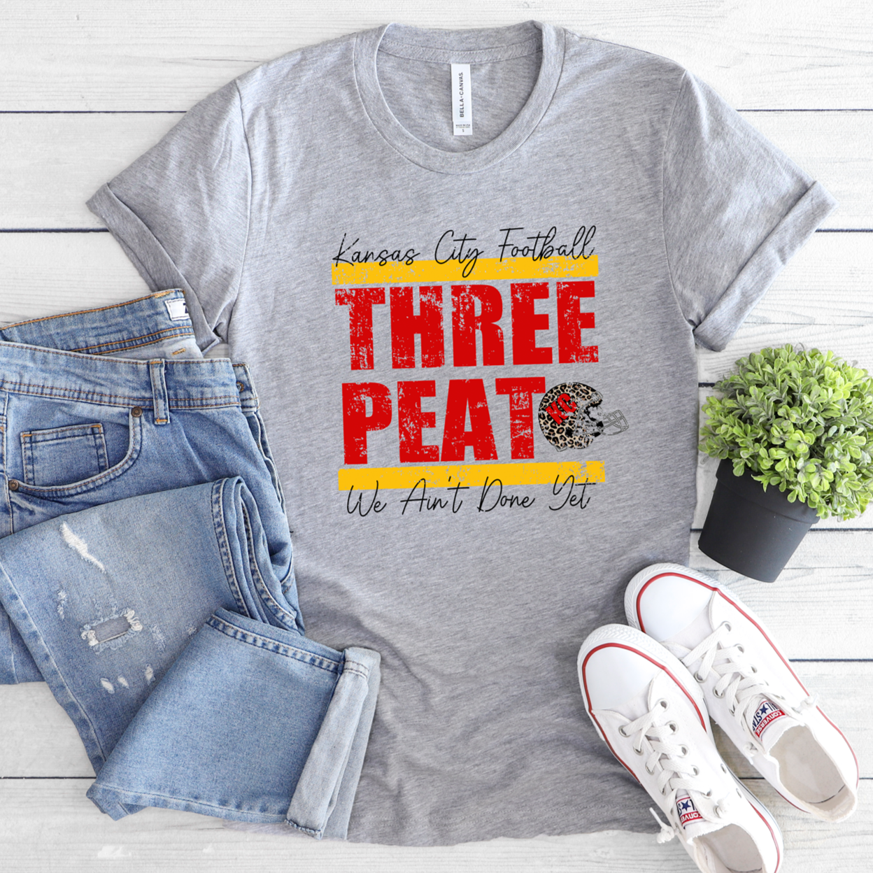 Kansas City Three Peat Tee OR Sweatshirt