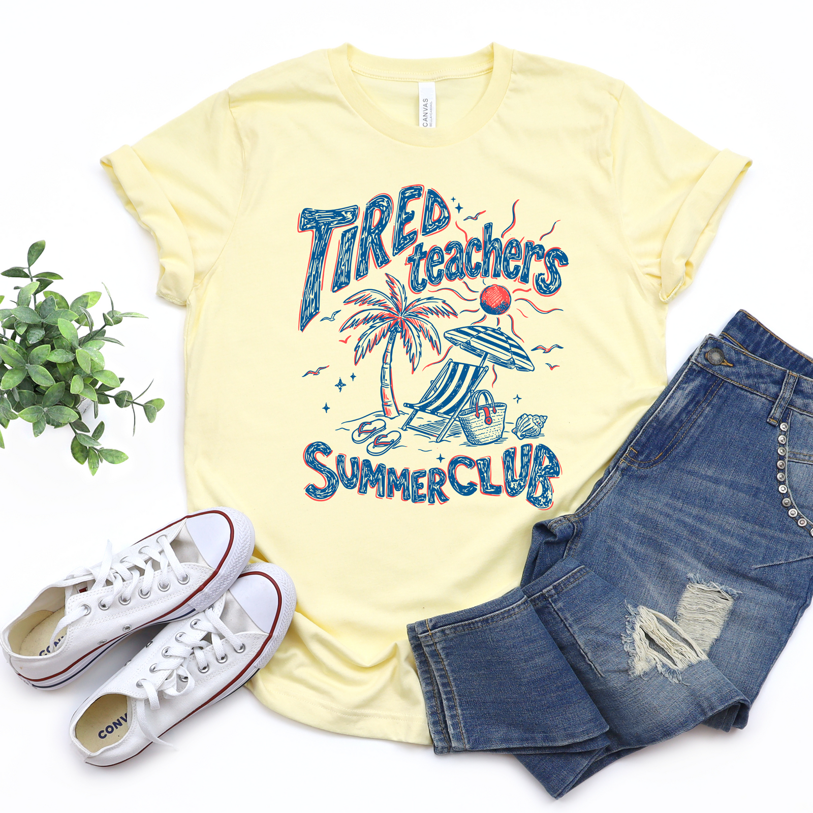 Tired Teachers Summer Club Tee