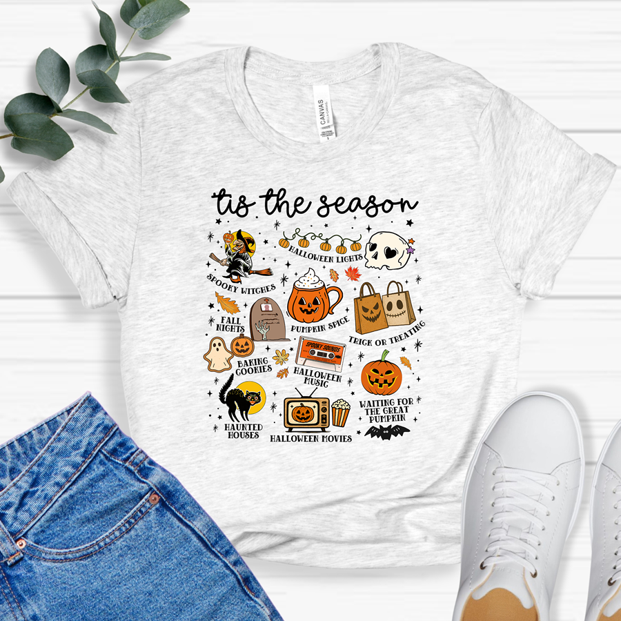 Tis the Season Halloween Icons Tee or Sweatshirt