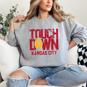 Touchdown Kansas City Distressed Tee or Sweatshirt