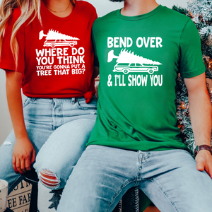 Bend Over Funny Couples Tees