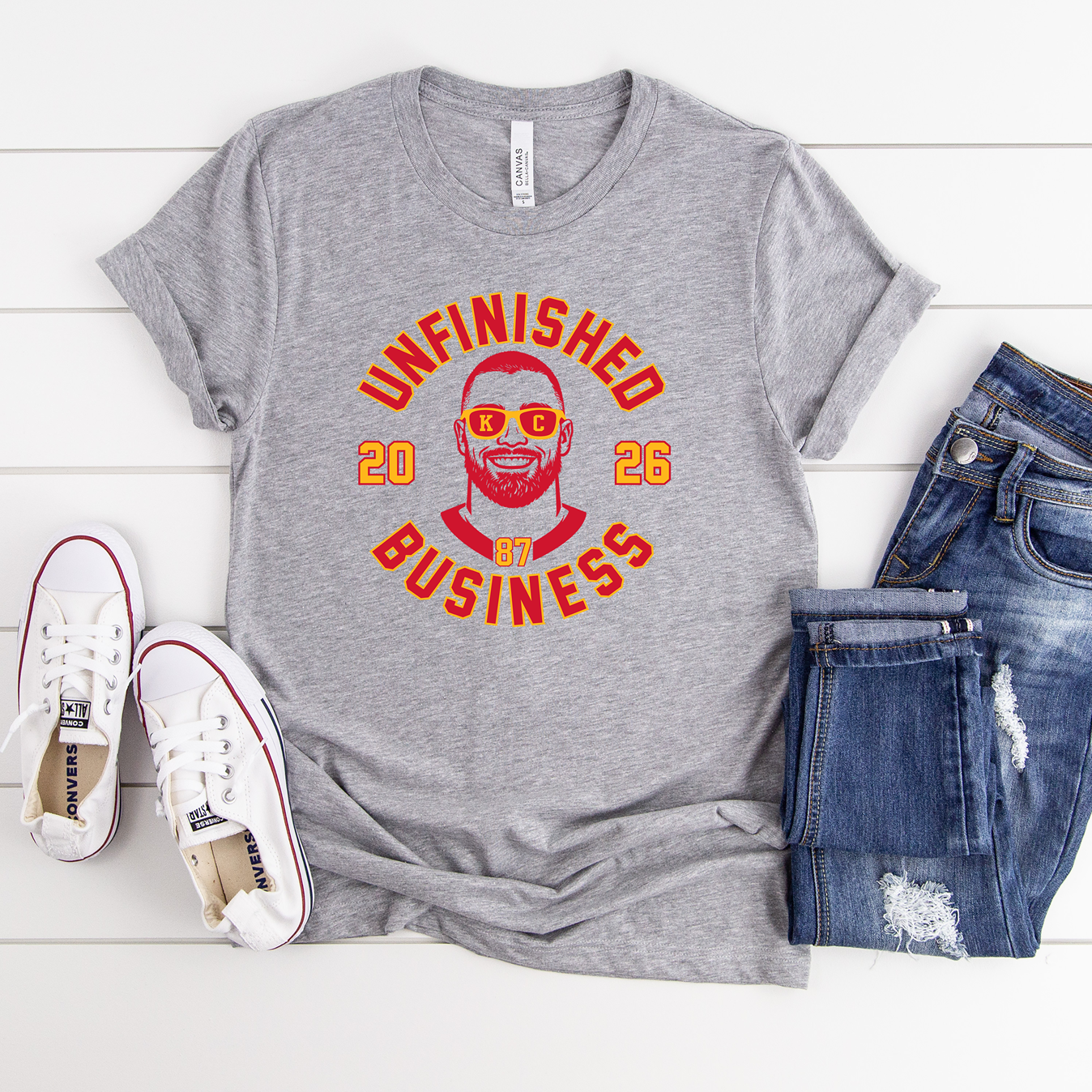 Unfinished Business Kelce 2026 Tee OR Sweatshirt