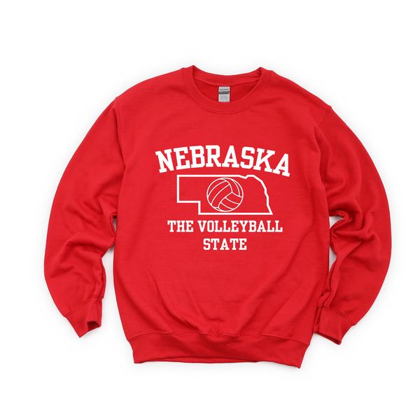 Nebraska Volleyball State Tee or Sweatshirt
