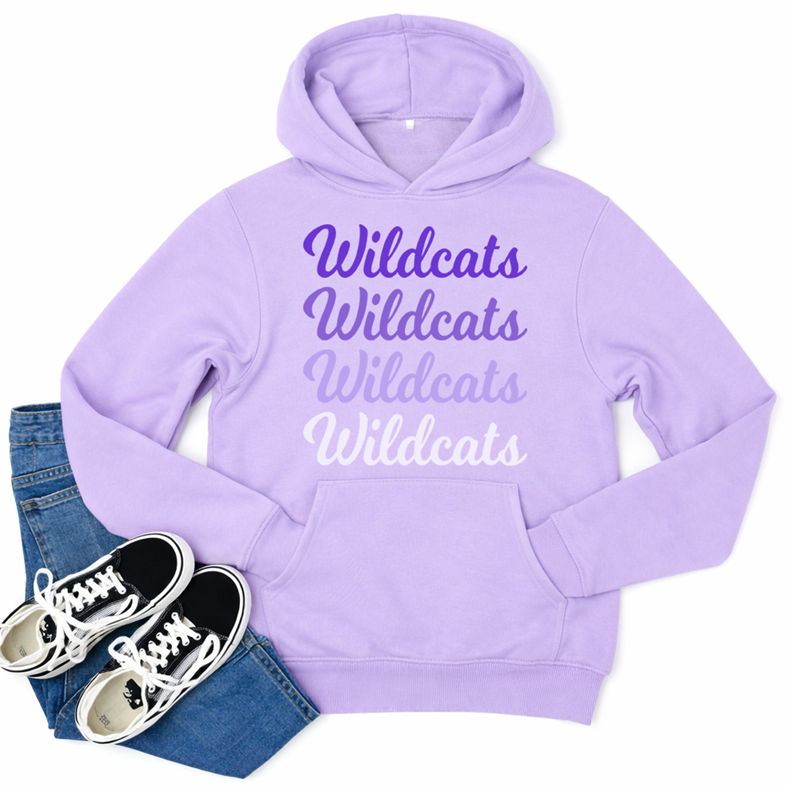 Wildcats Ombre Tee or Hoodie