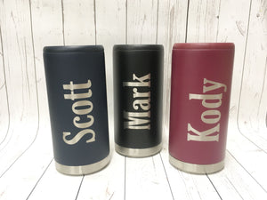 Personalized Engraved Skinny Can Cooler