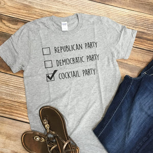Democratic Republican Cocktail Party Tee