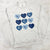 KC Blue Plaid Hearts Tee or Crewneck Sweatshirt