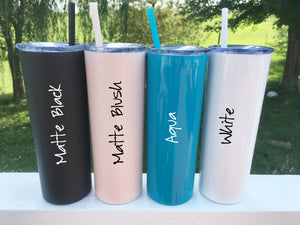 Personalized Engraved Skinny Tumbler