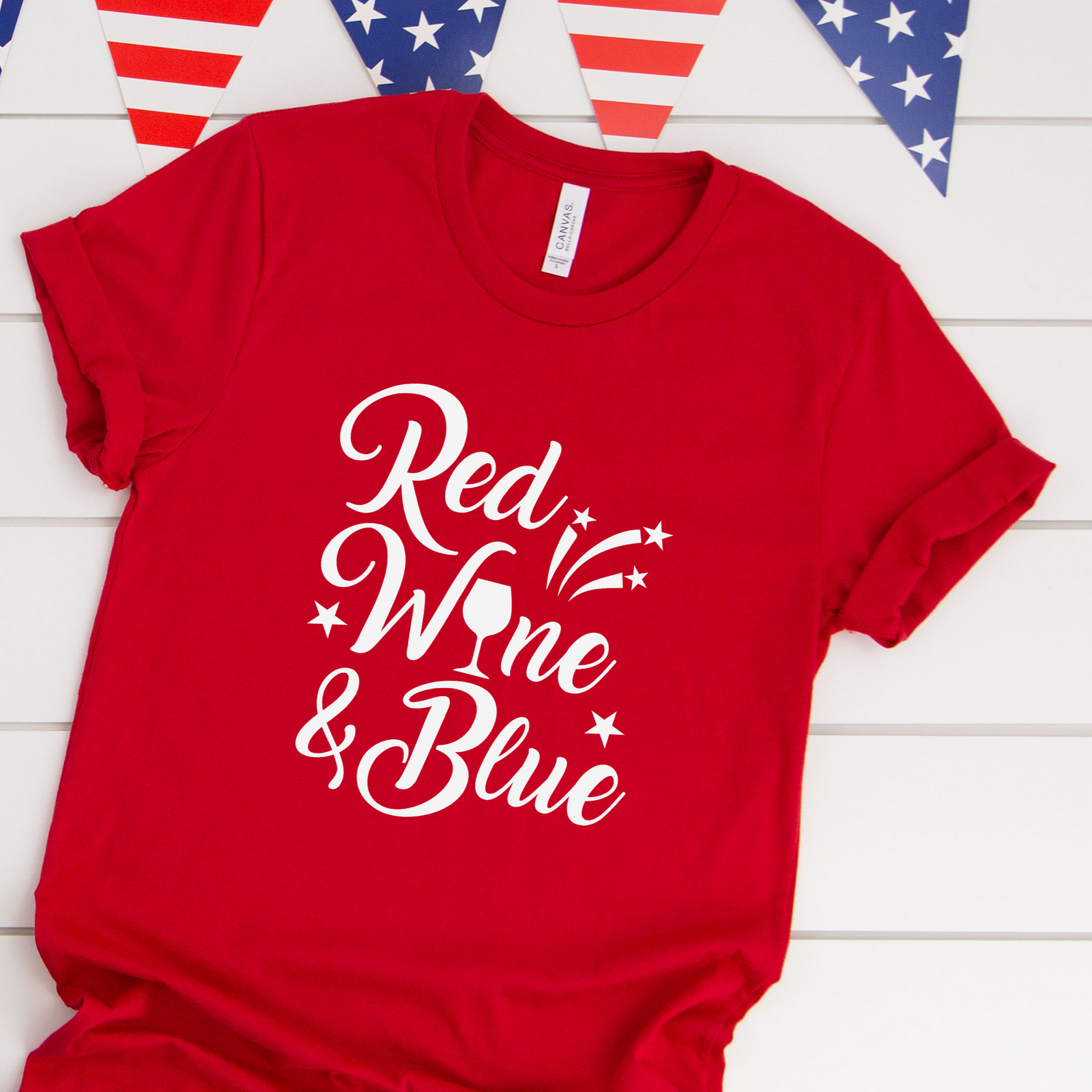 Red Wine and Blue Tee