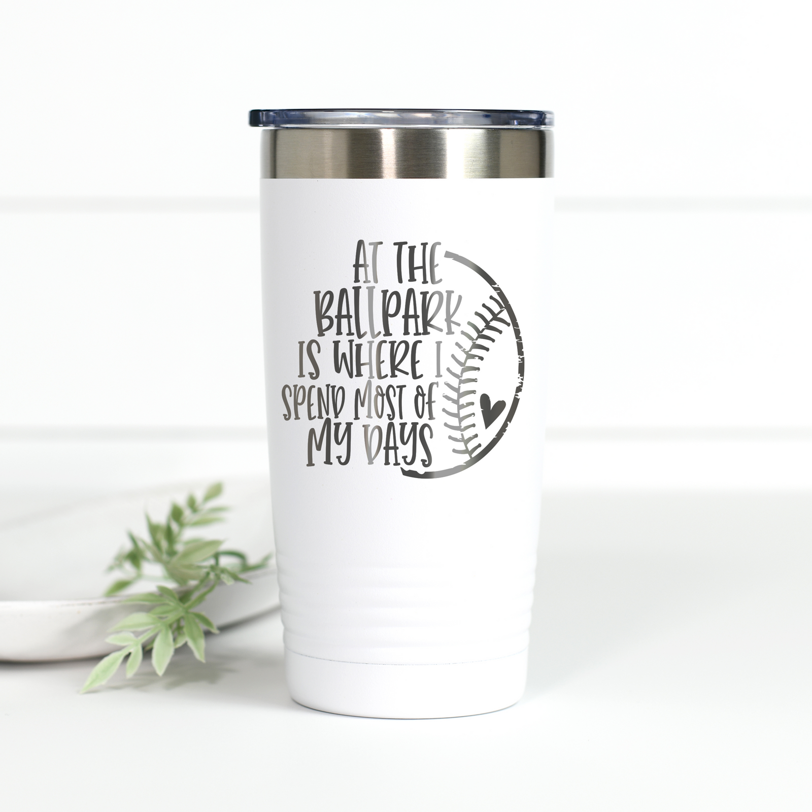 At the Ballpark 20 oz Engraved Tumbler