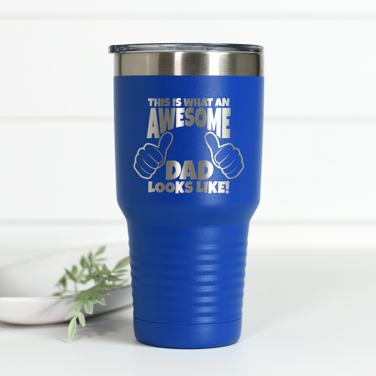 Awesome Dad 30 oz Engraved Tumbler