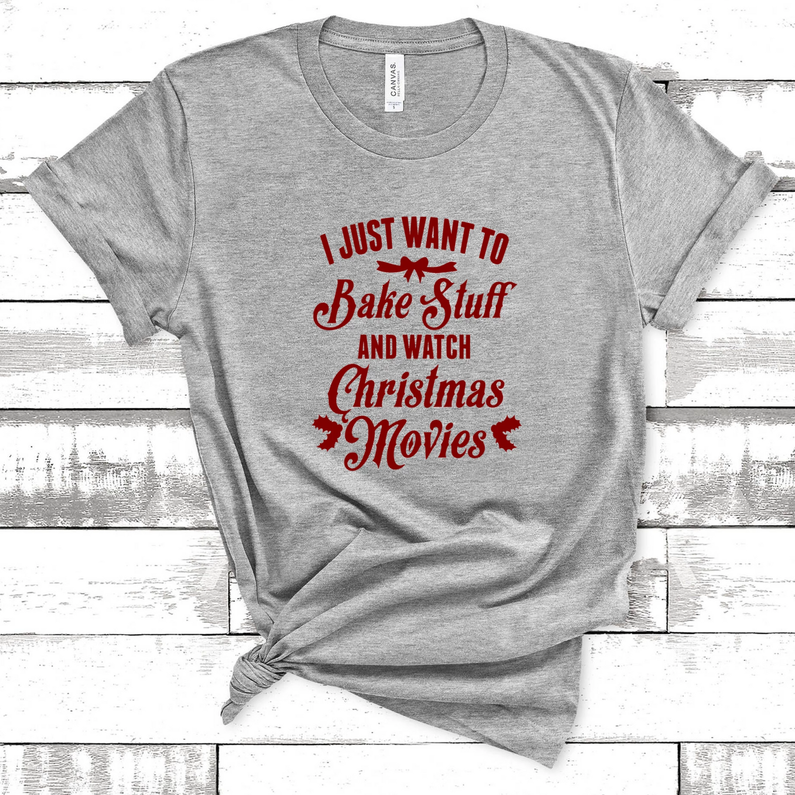 Bake Stuff Christmas Movies Tee