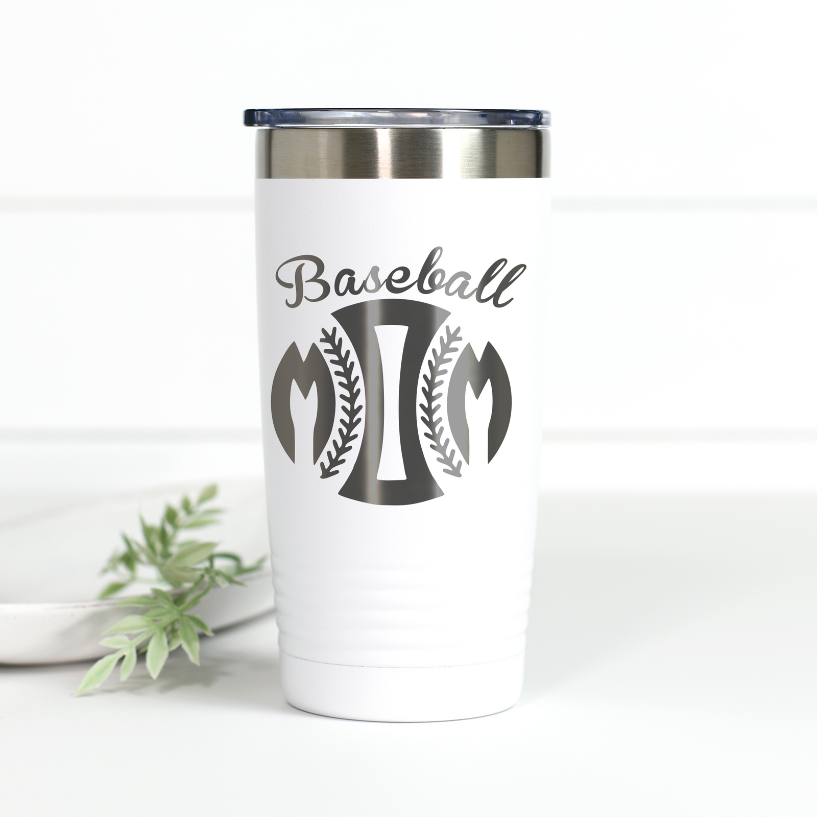 Baseball Mom 20 oz Engraved Tumbler