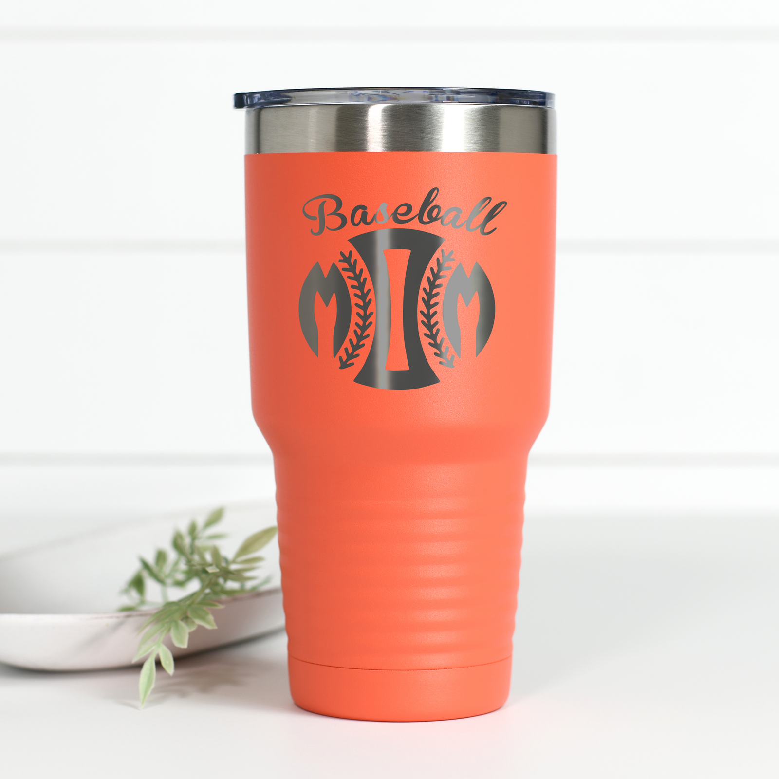 Baseball Mom 30 oz Engraved Tumbler