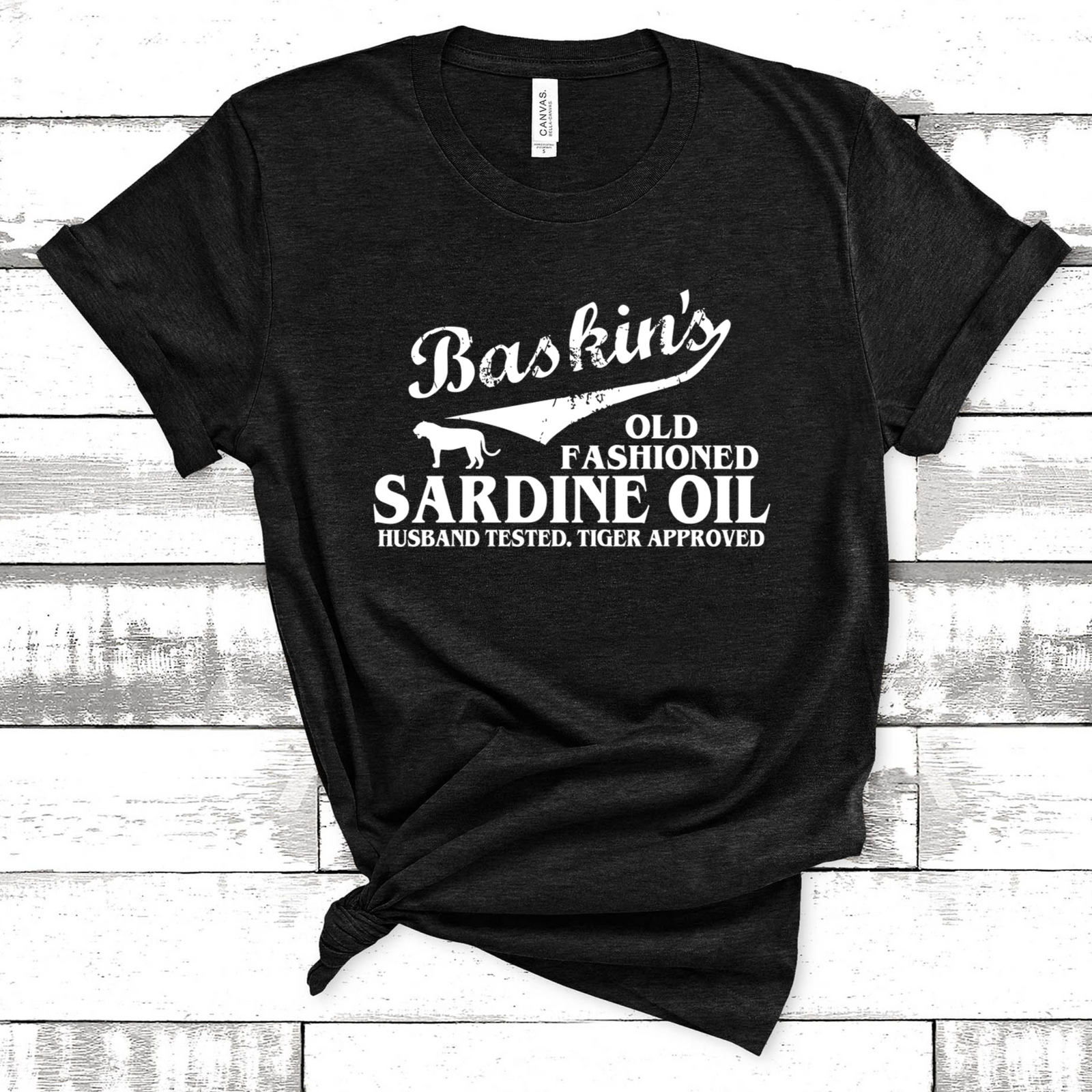 Baskin's Old Fashioned Sardine Oil Tee