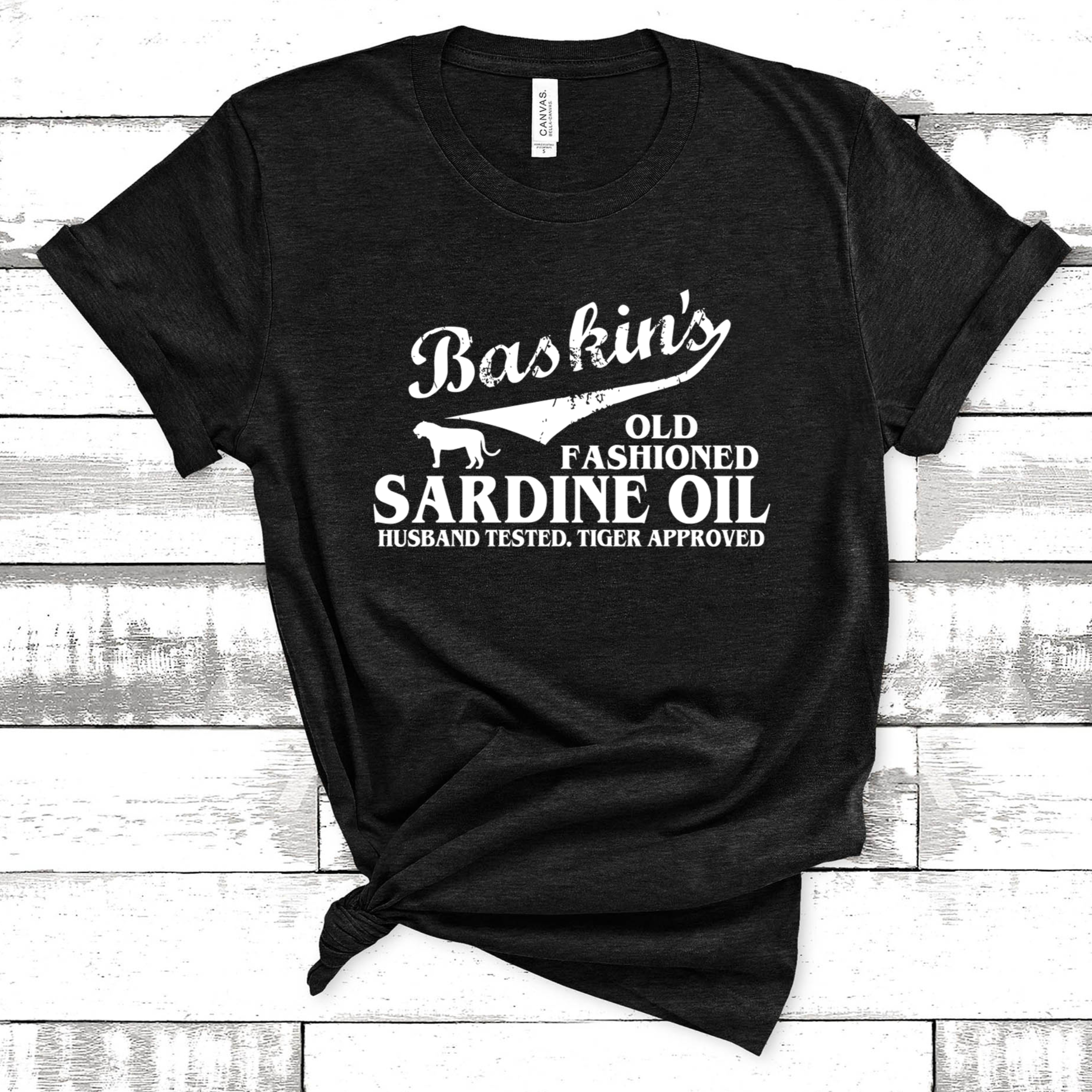 Baskin's Old Fashioned Sardine Oil Tee