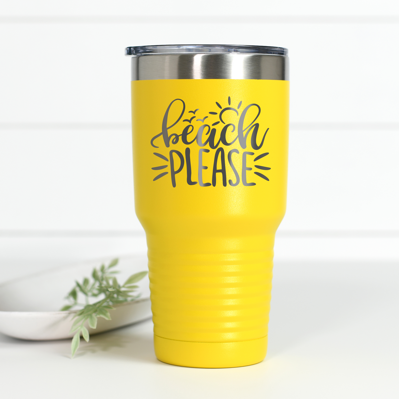 Beach Please 30 oz Engraved Tumbler