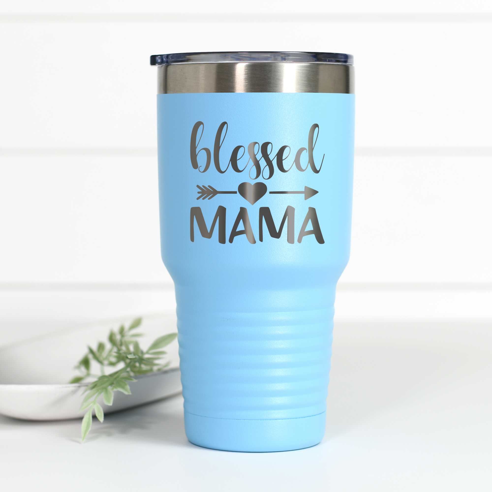 Blessed Mama 30 oz Engraved Tumbler