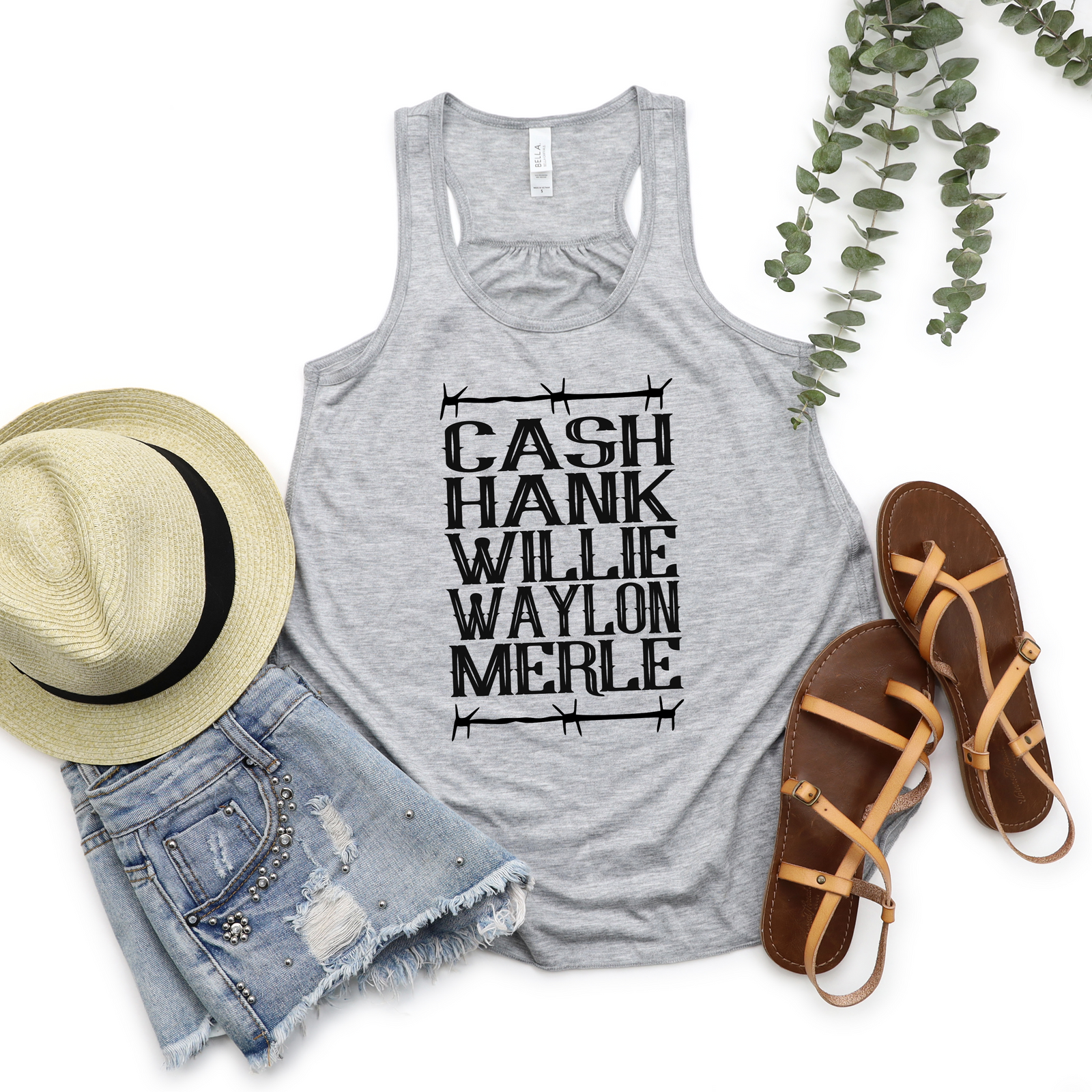 Cash Hank Willie Country Stars Tank