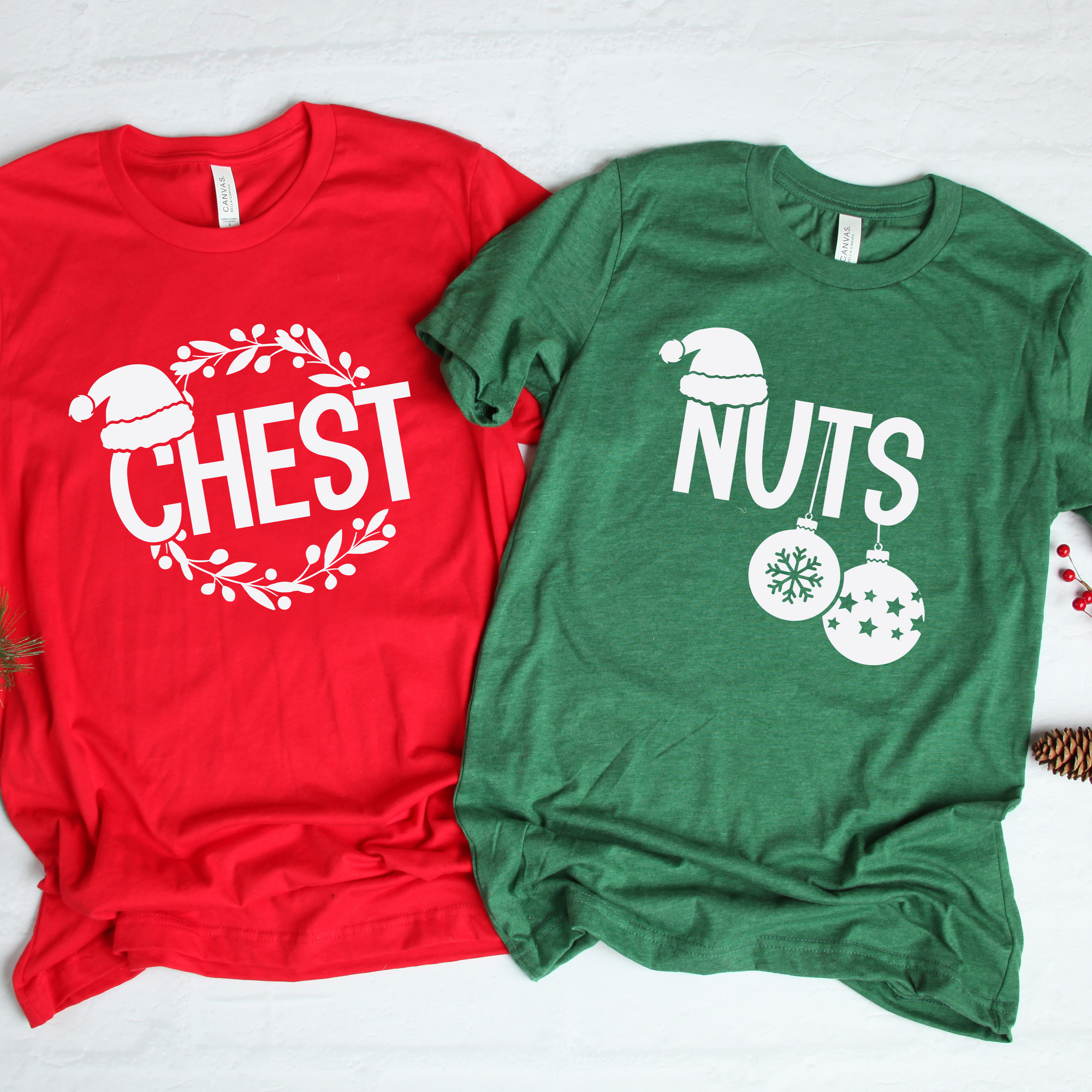 Chest Nuts Funny Couples Tees