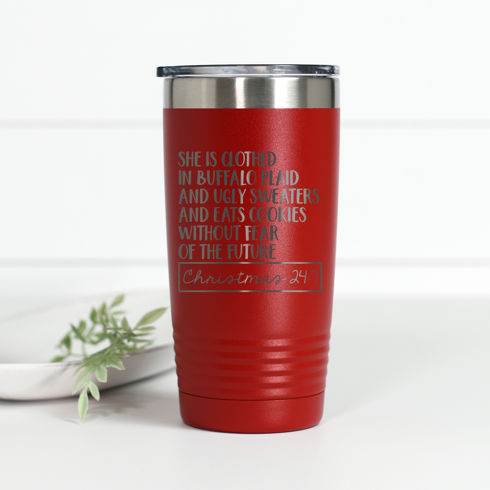 Christmas 24:7 20 oz Engraved Tumbler
