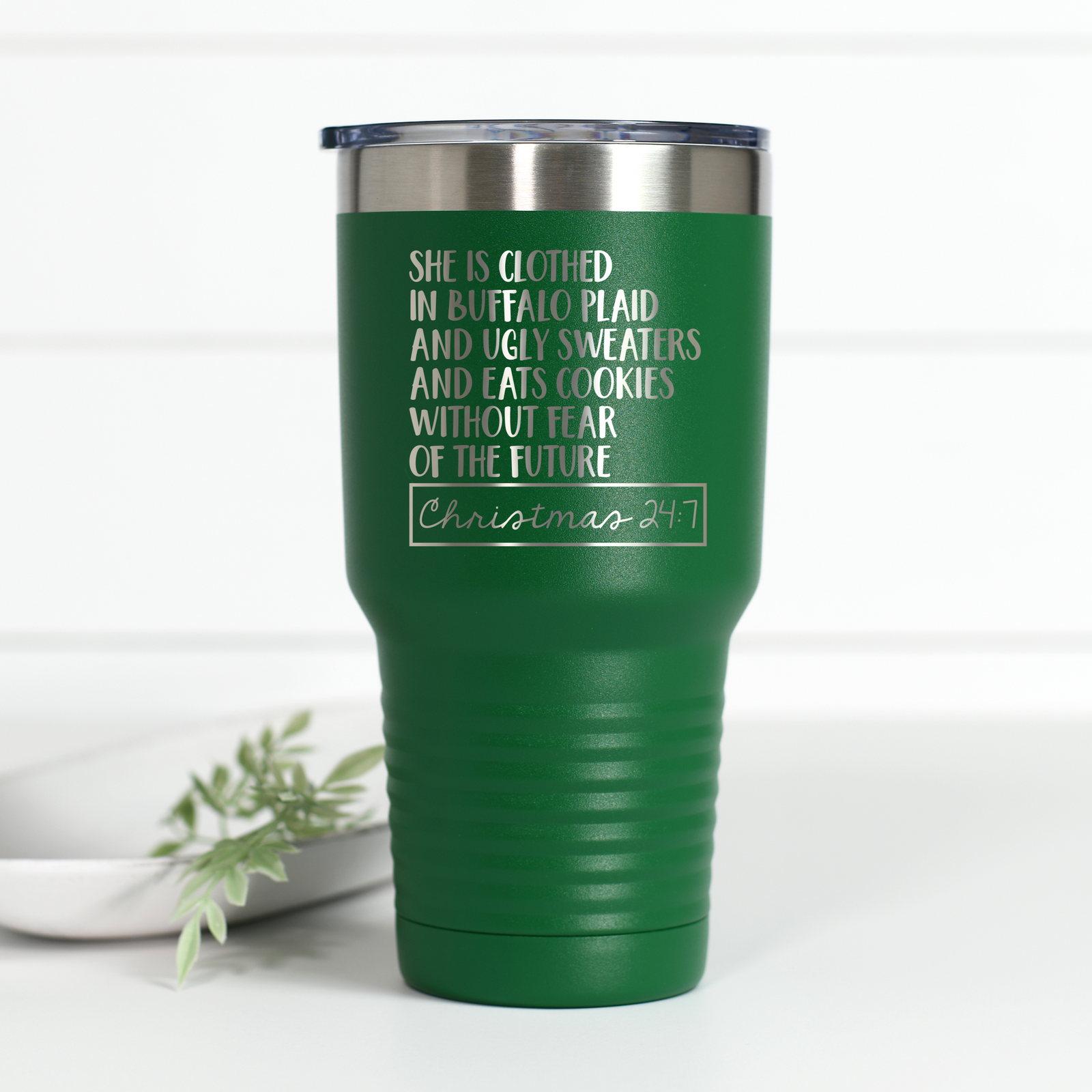 Christmas 24:7 30 oz Engraved Tumbler