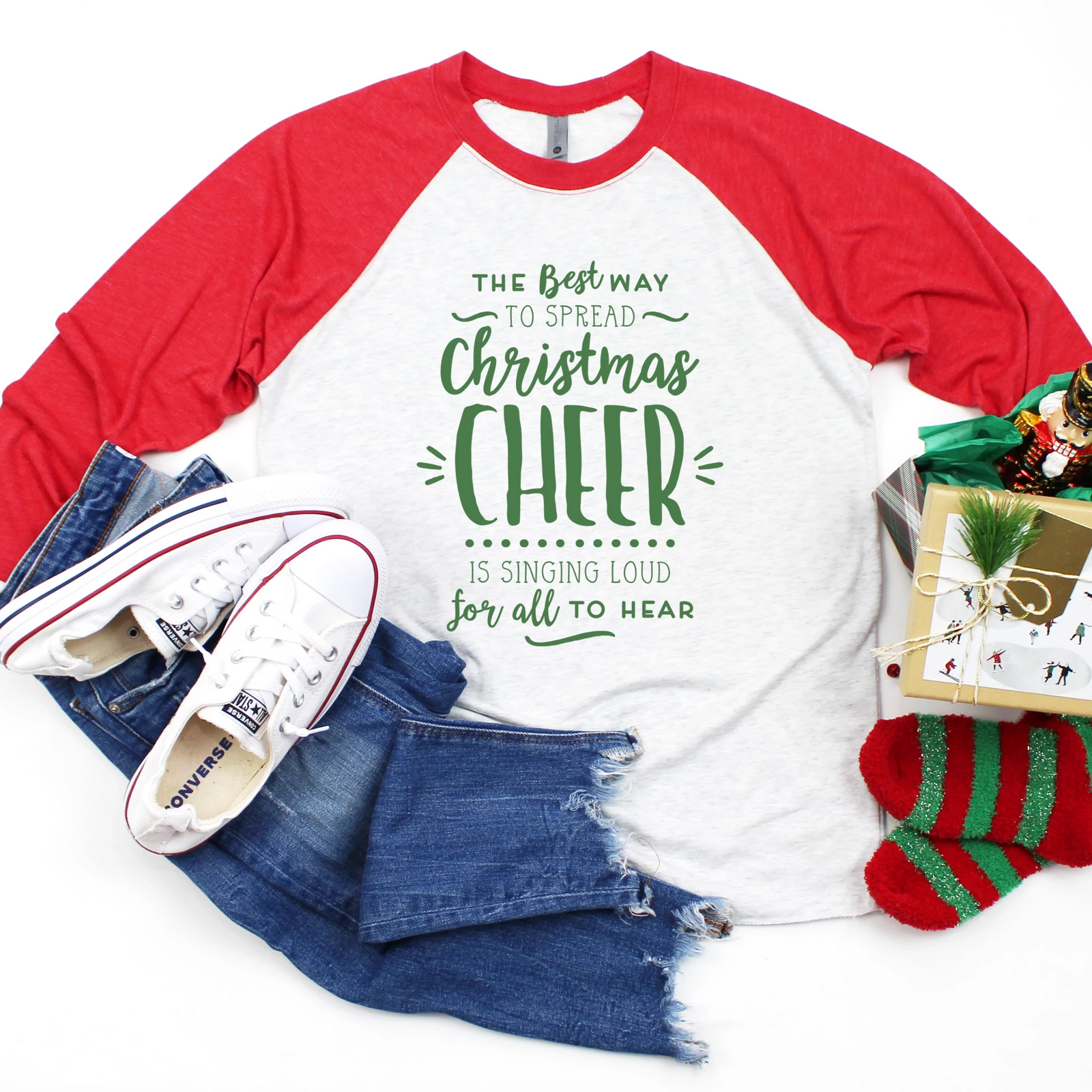 Christmas Cheer ELF Raglan Tee