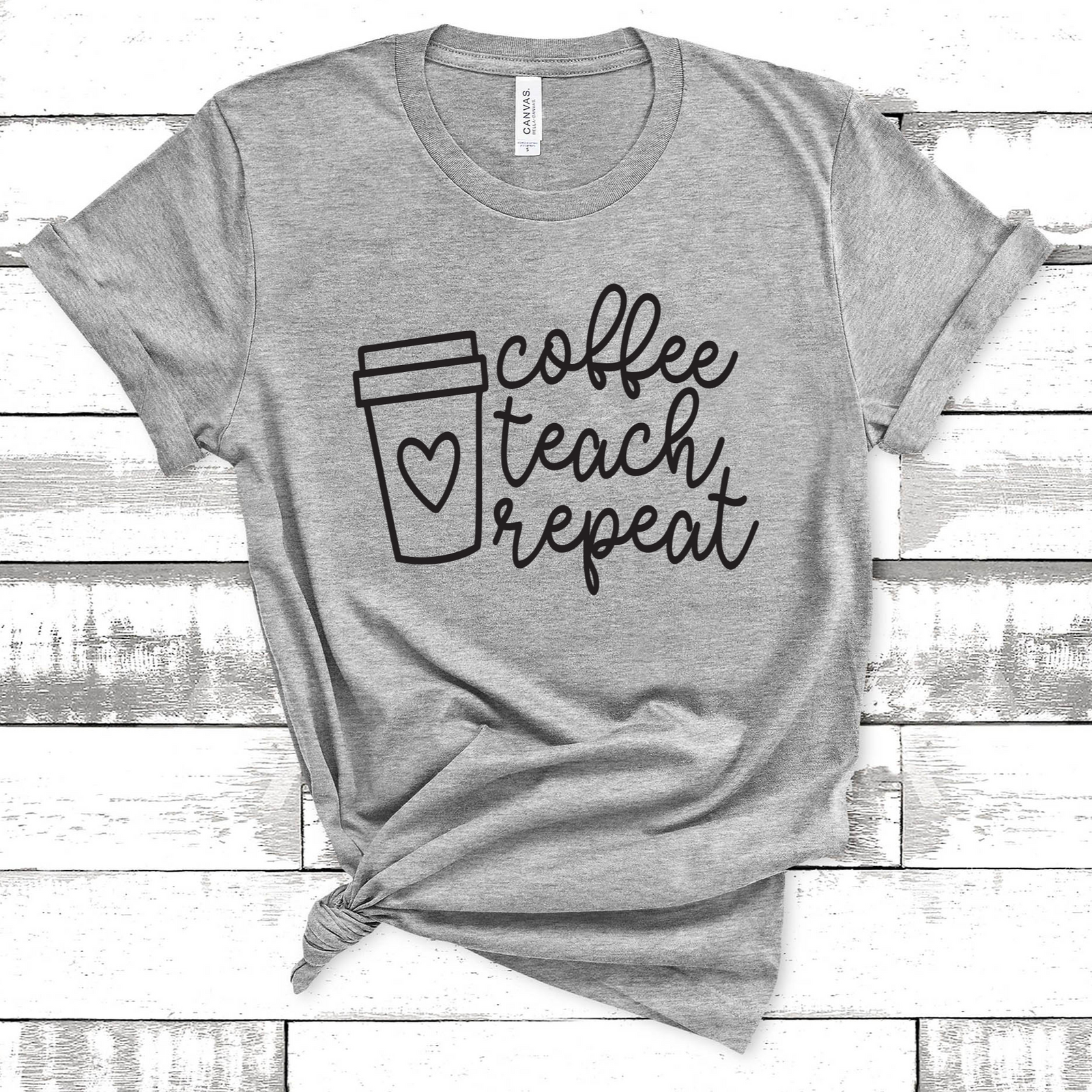 Coffee Teach Repeat Tee
