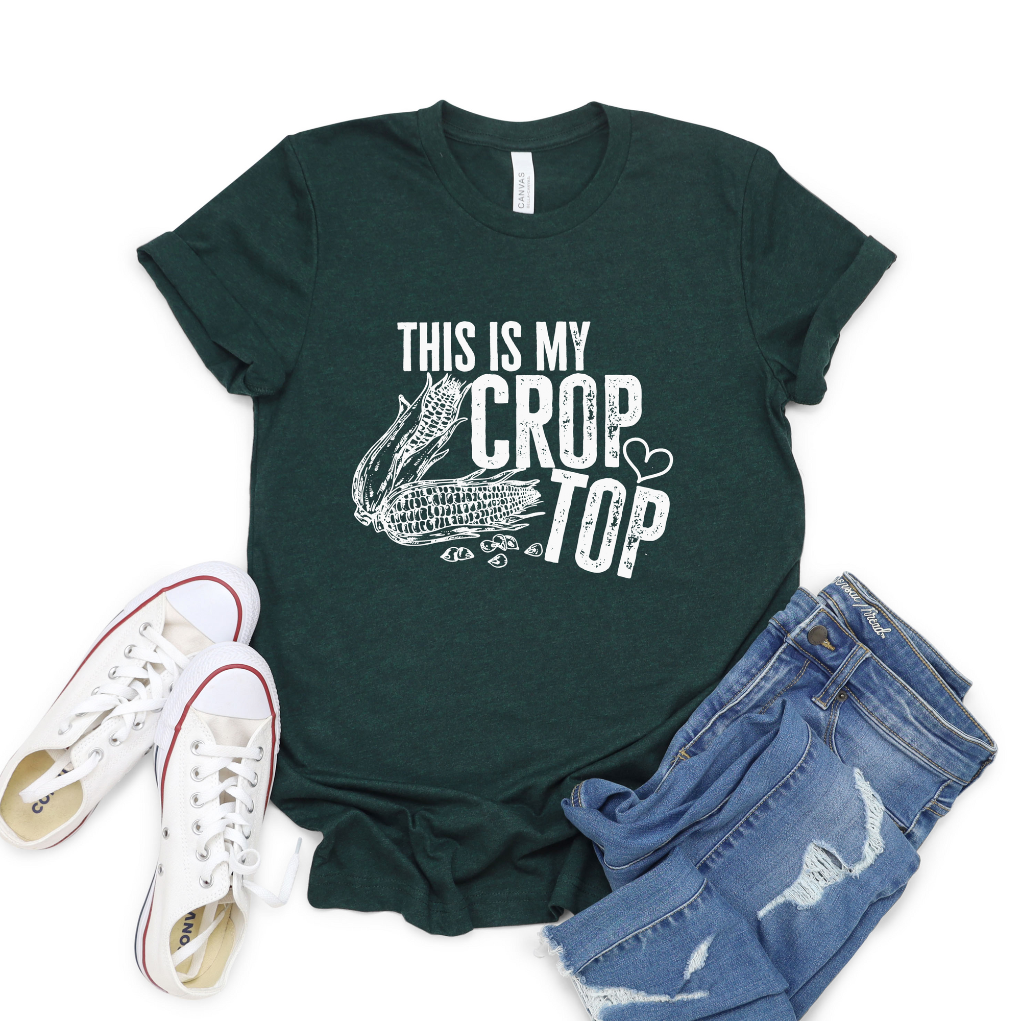 Crop Top Corn Tee