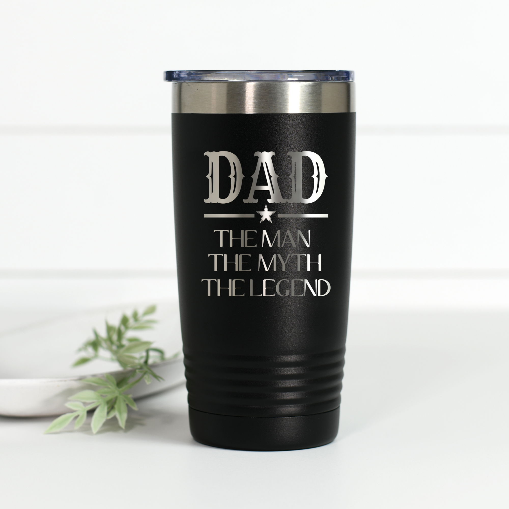 Dad the Man the Myth the Legend 20 oz Engraved Tumbler