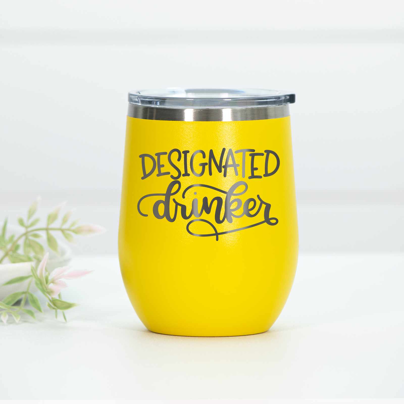 Designated Drinker Engraved Wine Tumbler