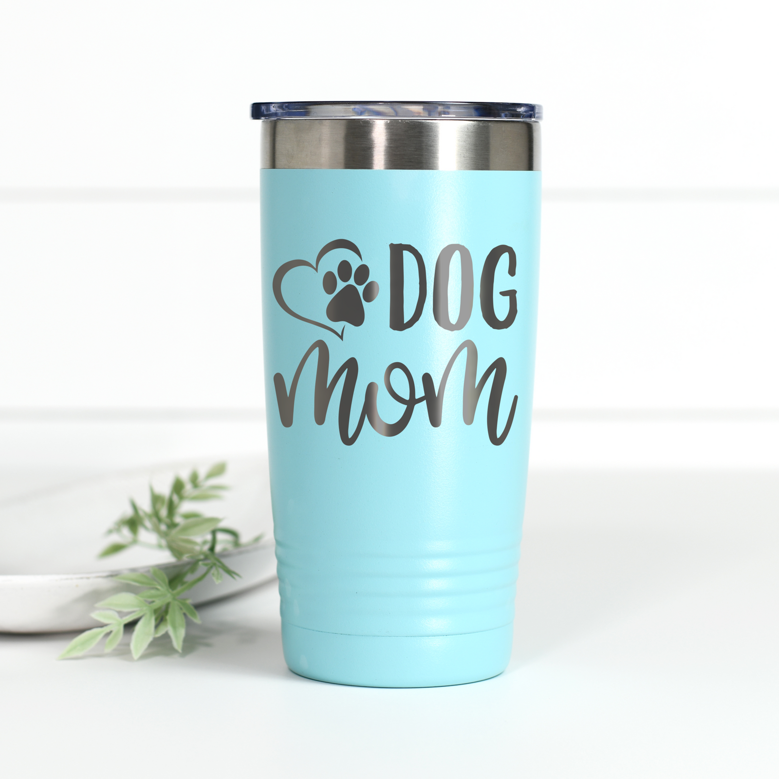 Dog Mom 20 oz Engraved Tumbler