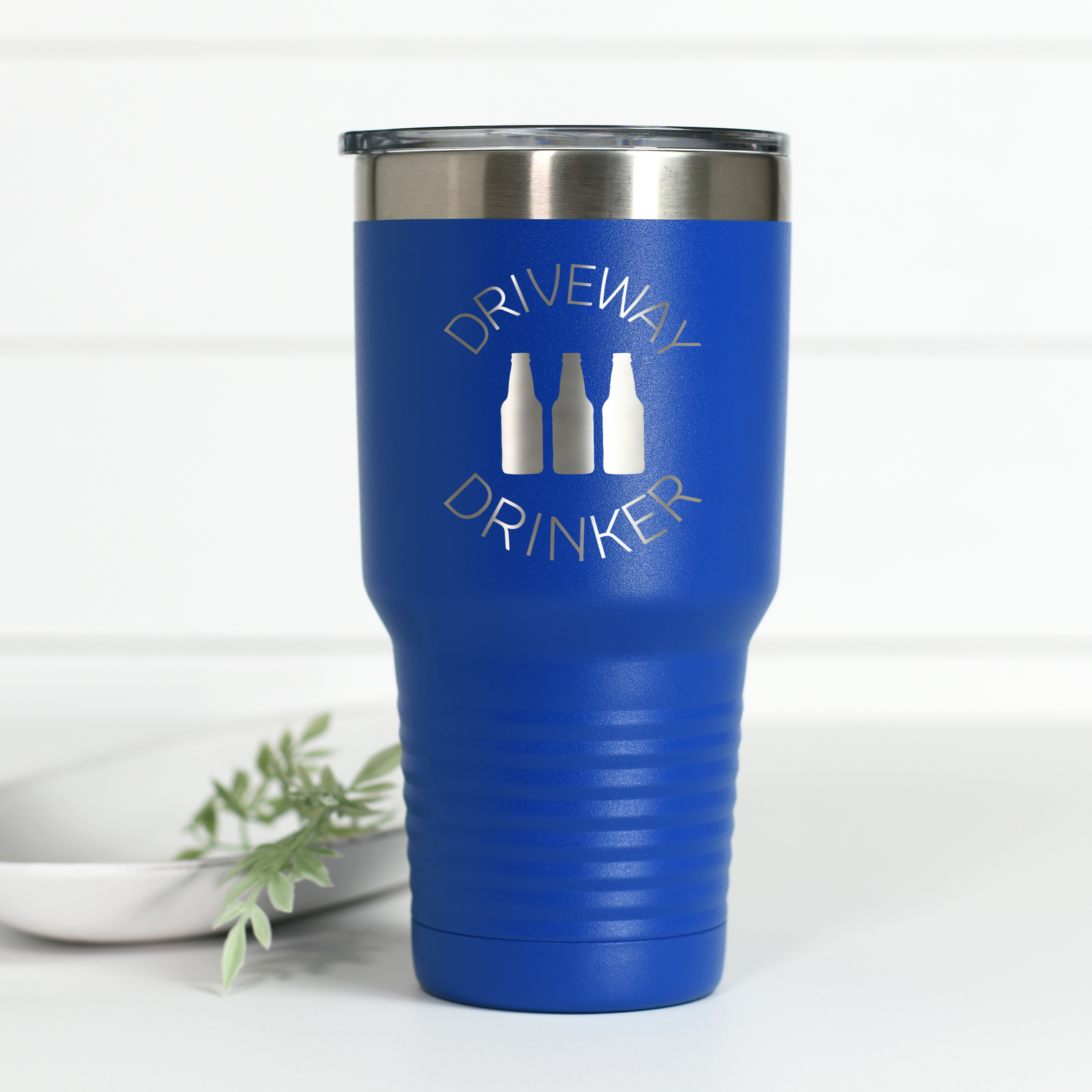 Driveway Drinker Beer 30 oz Engraved Tumbler