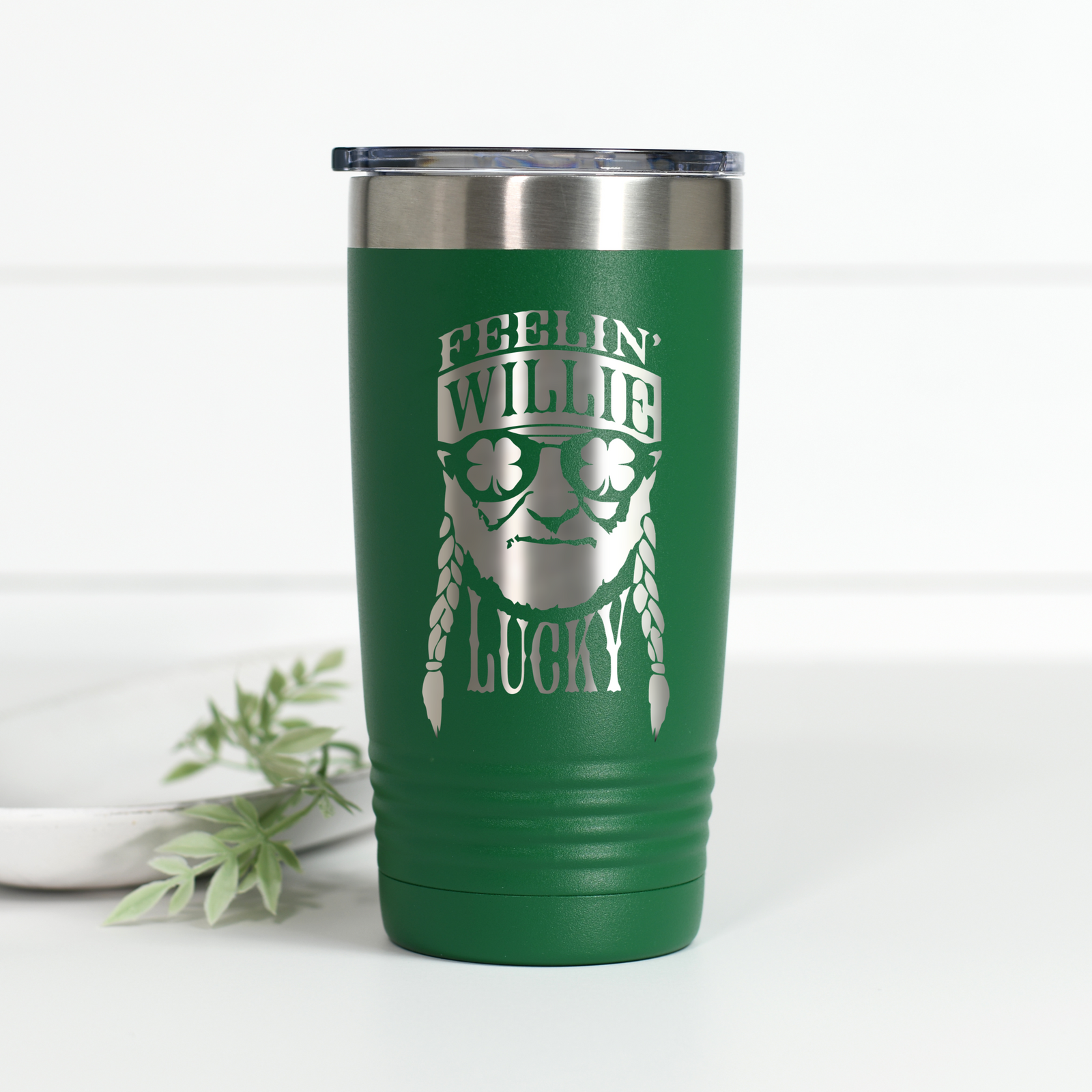 Feelin Willie Lucky 20 oz Engraved Tumbler