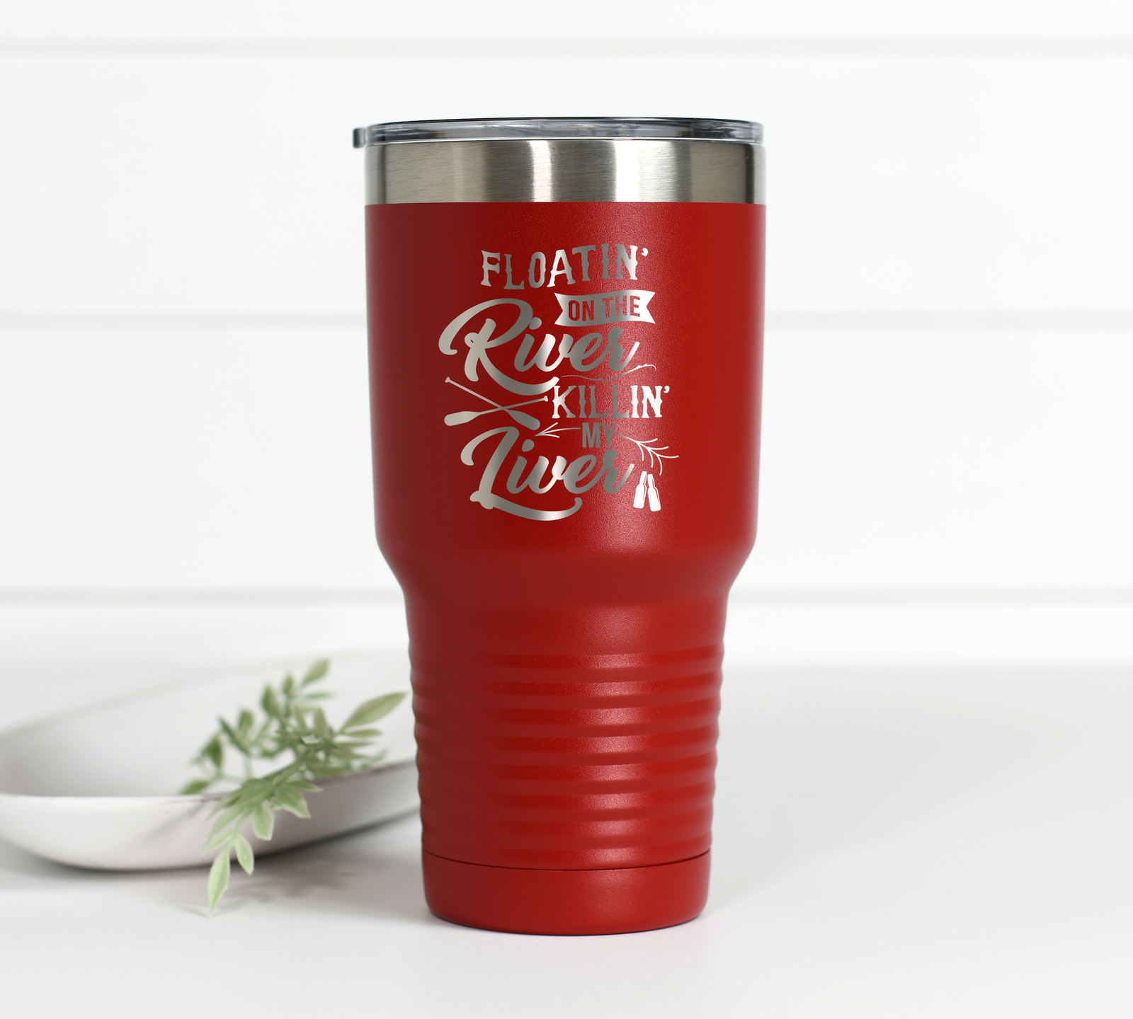 Floatin' On River 30 oz Engraved Tumbler