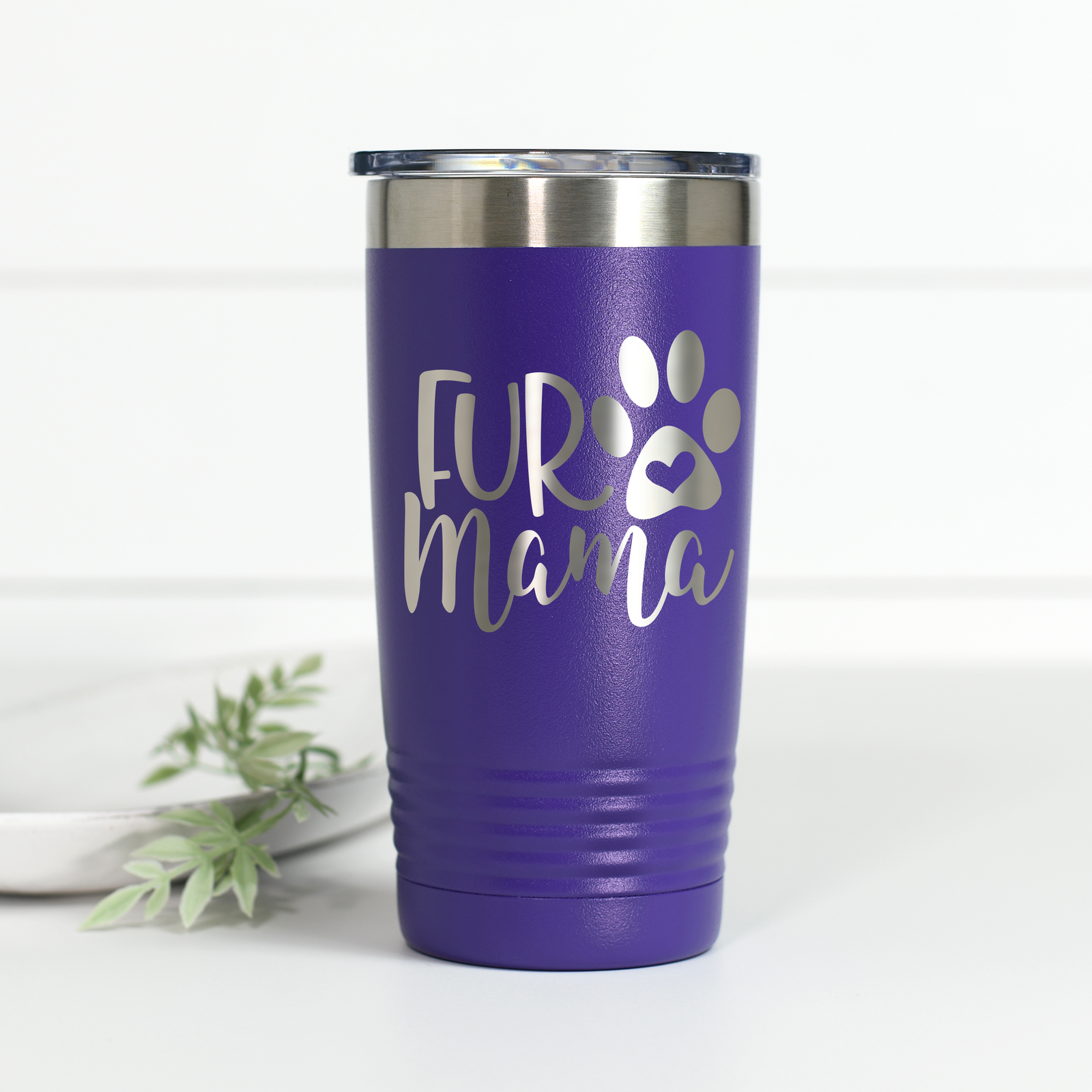 Fur Mama 20 oz Engraved Tumbler