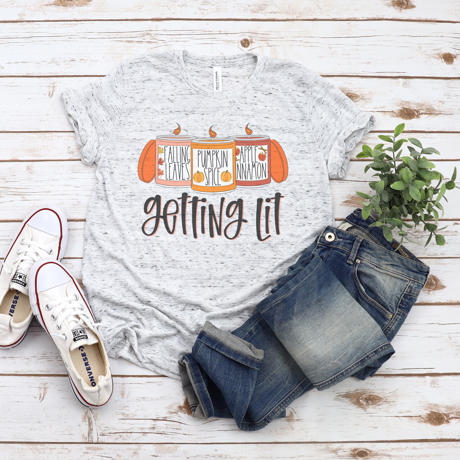 Getting Lit Fall Candles Tee