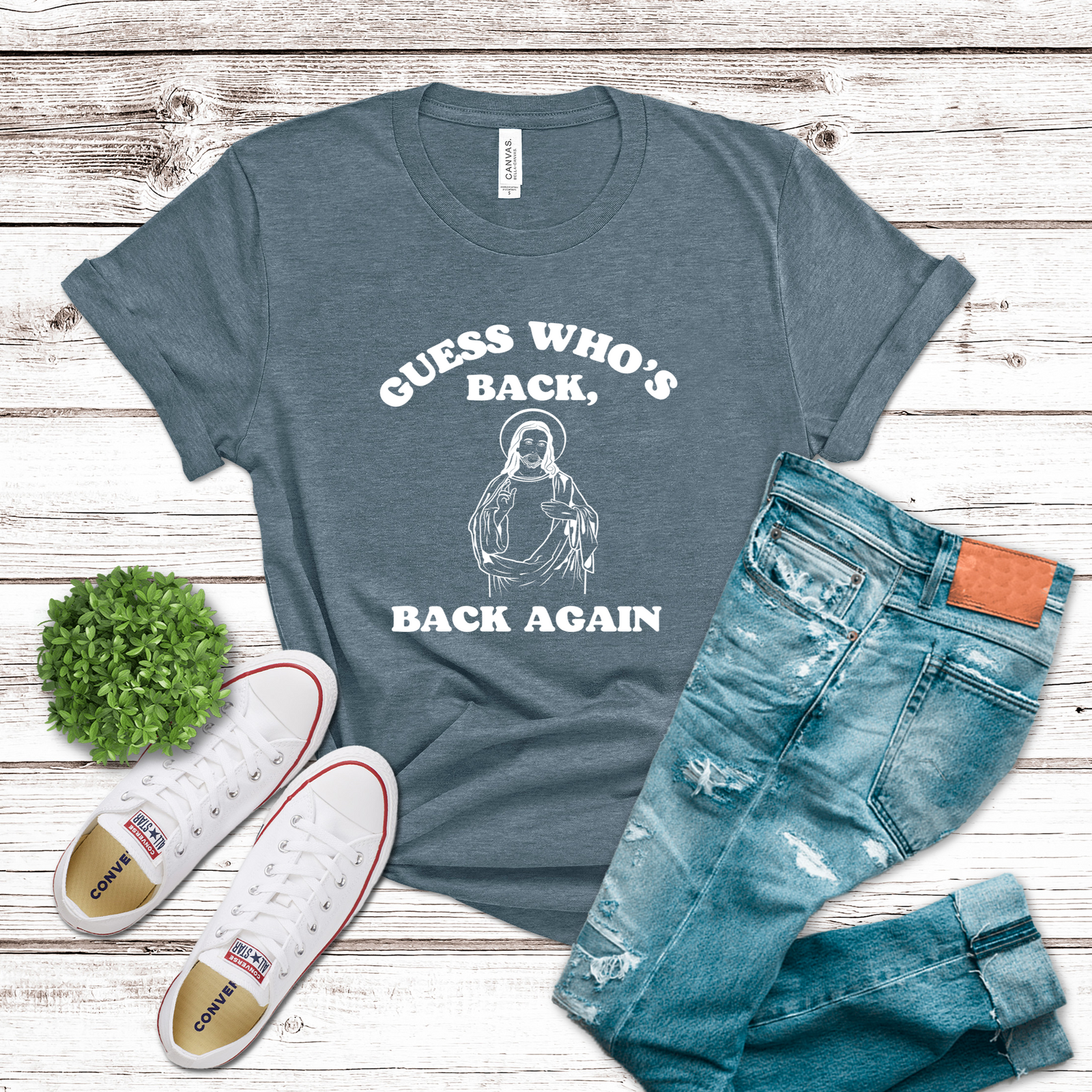 Guess Who's Back Jesus Easter Tee