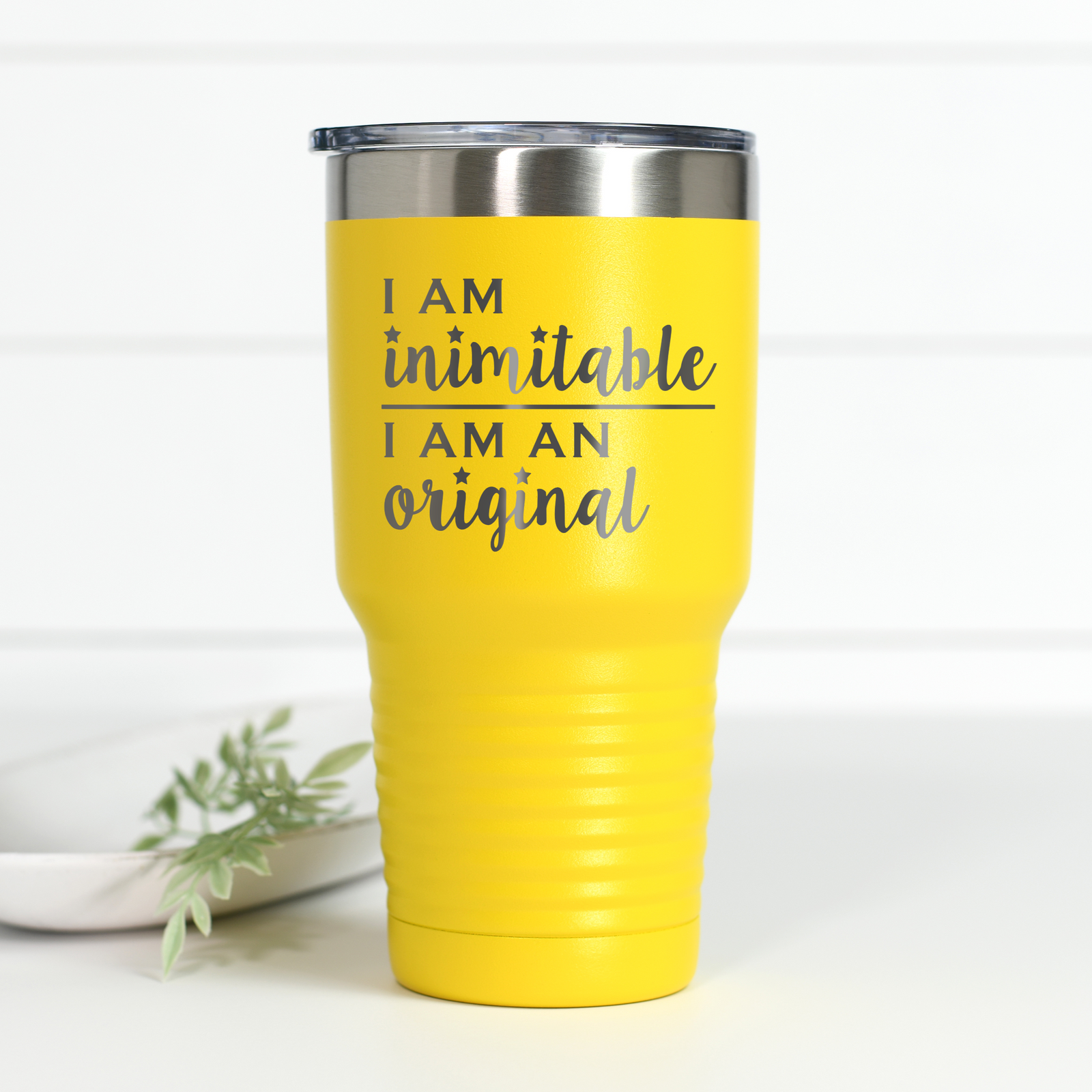 Hamilton I Am Inimitable 30 oz Engraved Tumbler