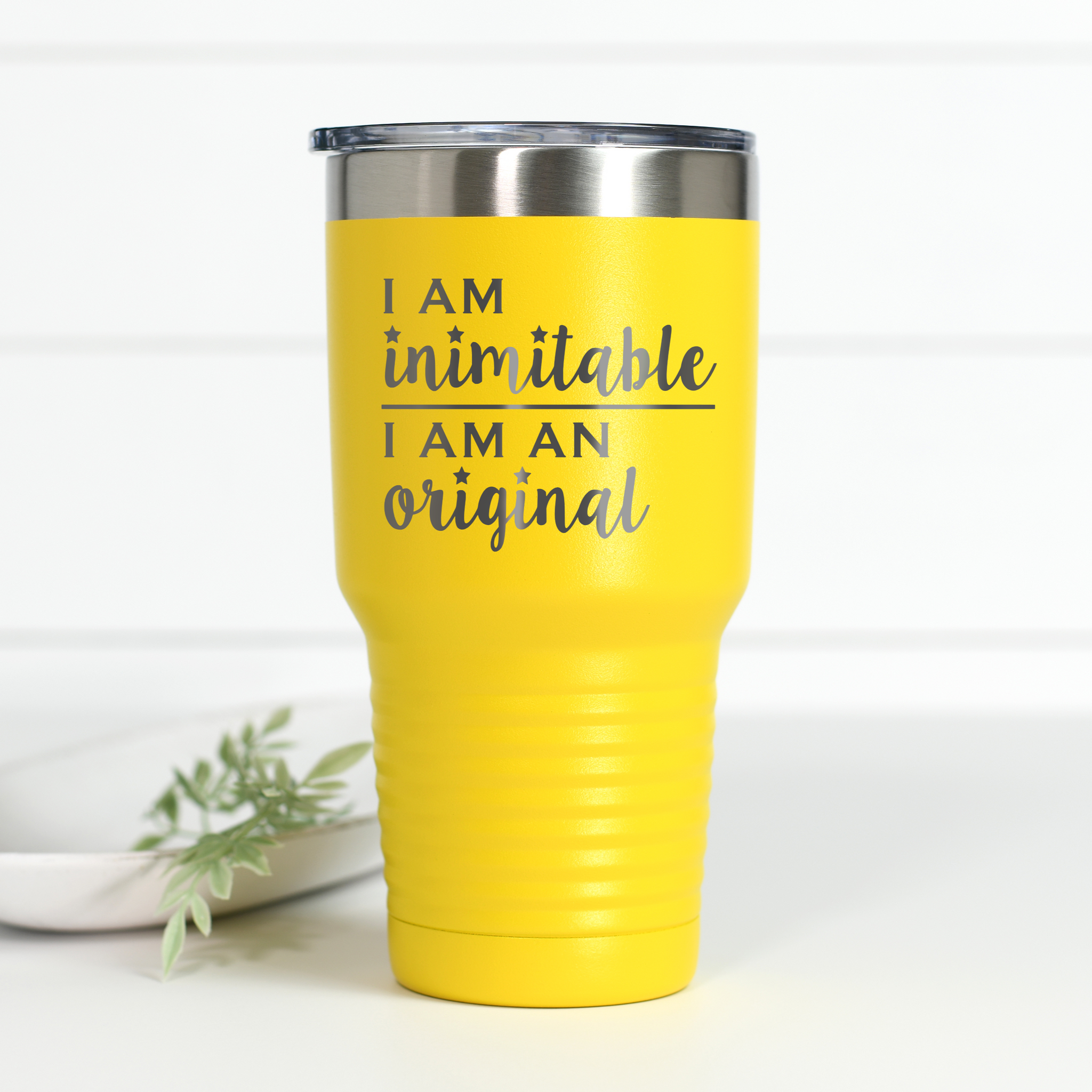 Hamilton I Am Inimitable 30 oz Engraved Tumbler