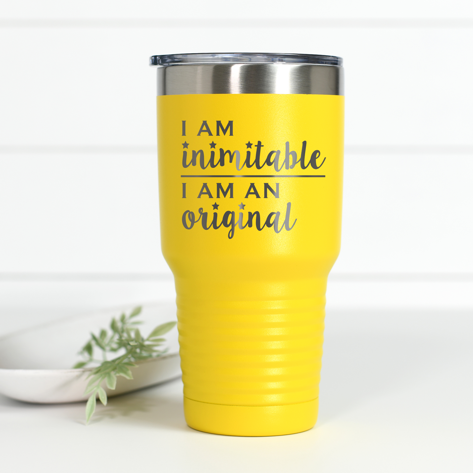 Hamilton I Am Inimitable 30 oz Engraved Tumbler
