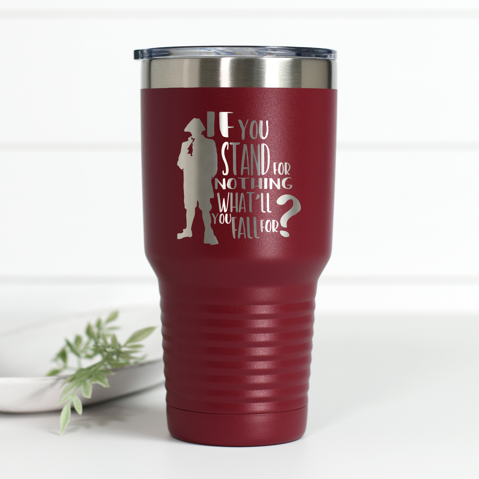 Hamilton Stand for Nothing 30 oz Engraved Tumbler