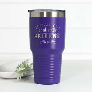 Hey Cool Cats And Kittens 30 oz Engraved Tumbler