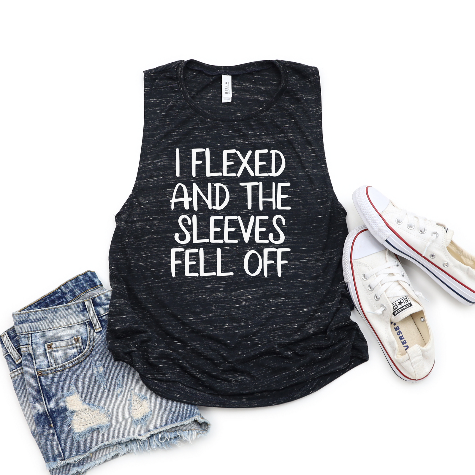 I Flexed and the Sleeves Fell Off Muscle Tank